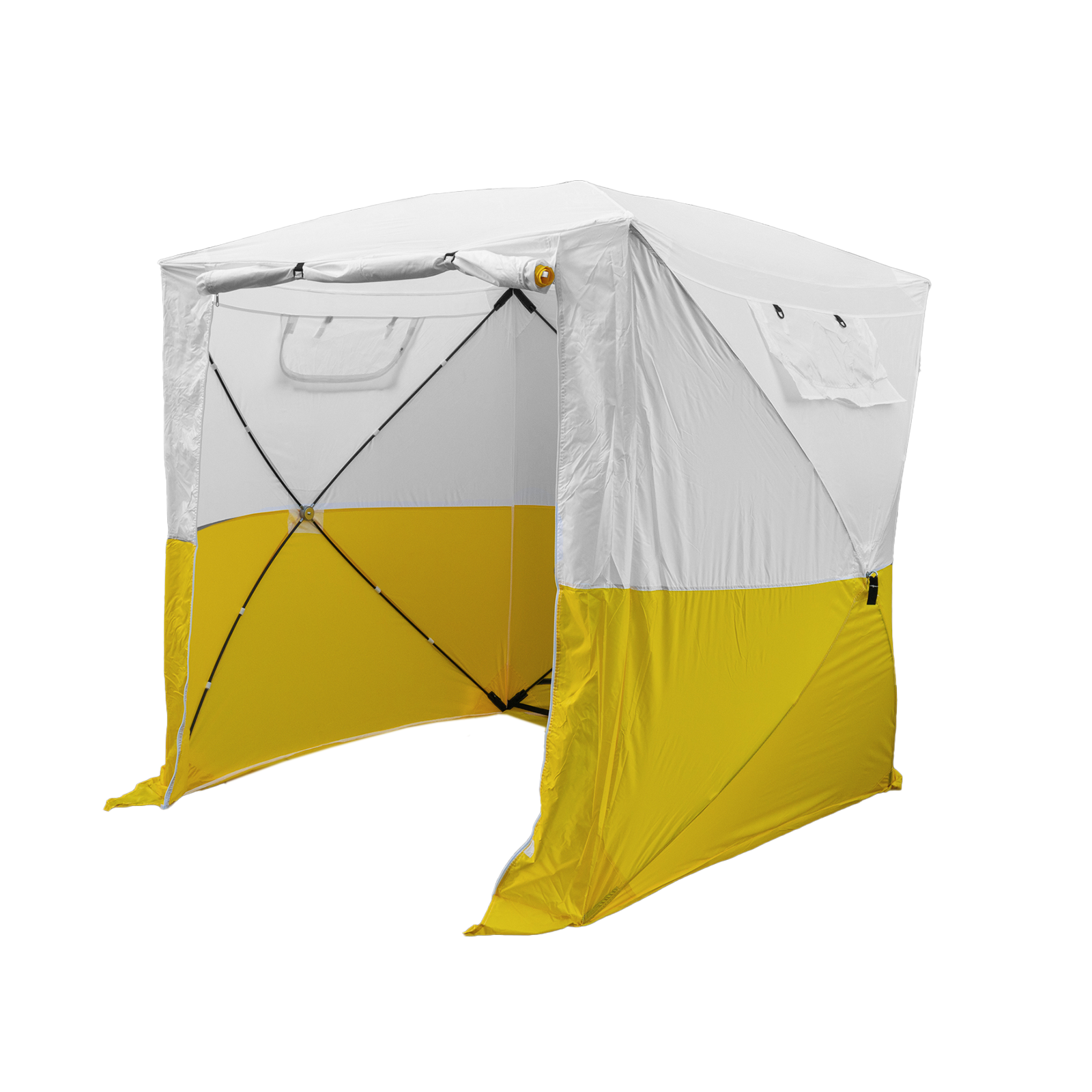 Lastent, geel, 2.0x2.0x1.9m